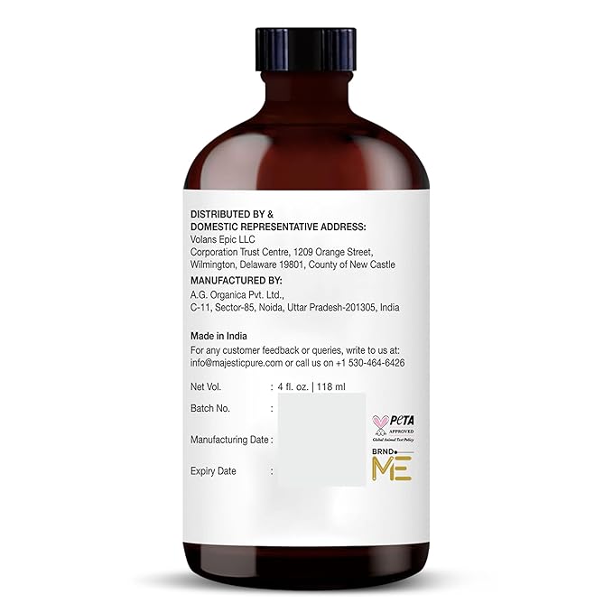 Majestic Pure Black Seed Essential Oil with Glass Dropper - Huge 4 Fl Oz - 100% Pure and Natural Black Pepper Oil - Premium Grade Essential Oils for Diffuser, Aromatherapy, Soap and Candle Making