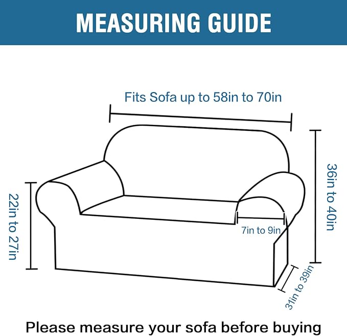 H.VERSAILTEX Stretch Couch Cover Slip Covers - Image 2