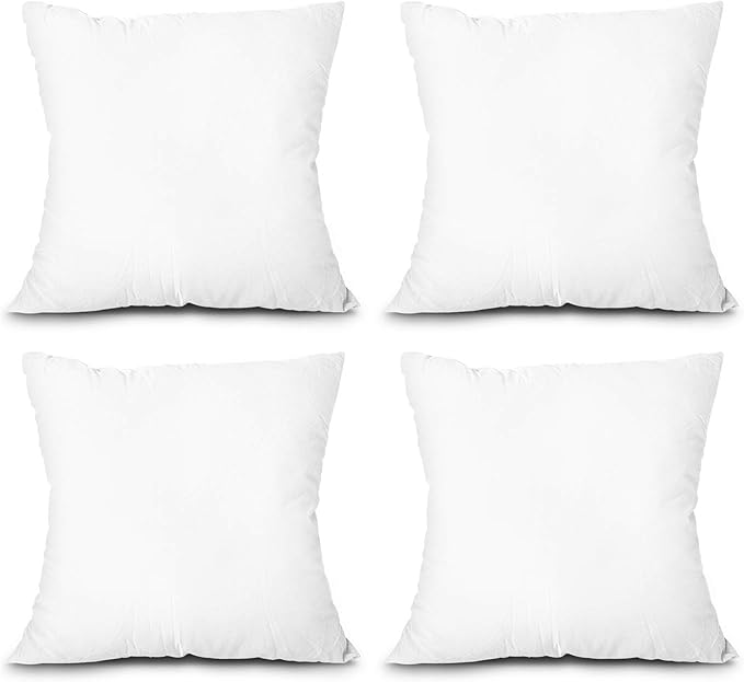 EDOW Throw Pillow Inserts, Couch Cushion, Sham Stuffer, Machine Washable. by EDOW