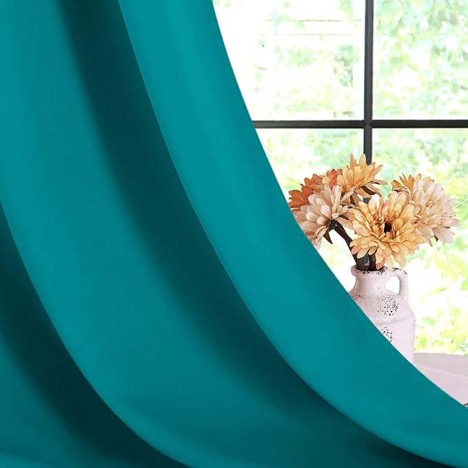 NICETOWN ROM Darkening Curtains 72 inch Length 2 Panels, Thermal Insulated - Image 5