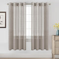 H.VERSAILTEX Linen Curtains Flax Linen Blended Curtain Panels by HVERSAILTEX