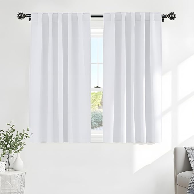 Pony Dance Blackout Curtains Thermal Insulated Window Treatment Panels Room by PONYDANCE