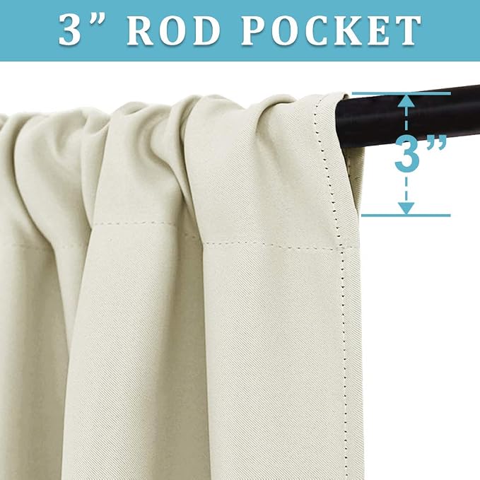RYB HOME Cafe Curtains 24 inch Length, RV Curtains - Image 3