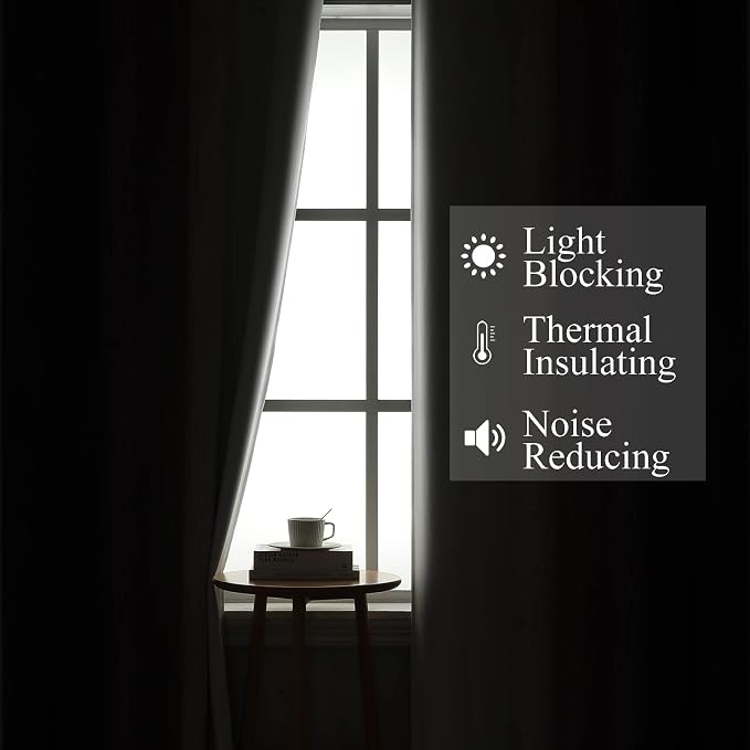 Estelar Textiler Purple and Greyish White Blackout Curtains & Drapes - Image 3