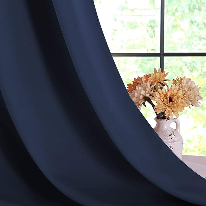 NICETOWN Living Room Blackout Curtain Panels, Window Treatment Energy Saving - Image 5