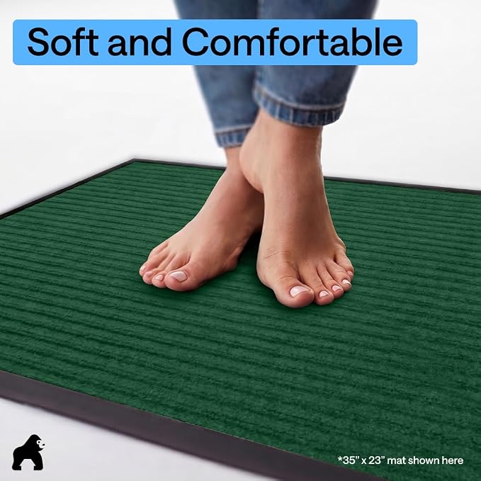 GORILLA GRIP Waterproof Traffic Guard Door Mat, Indoor and Outdoor Heavy Duty - Image 8