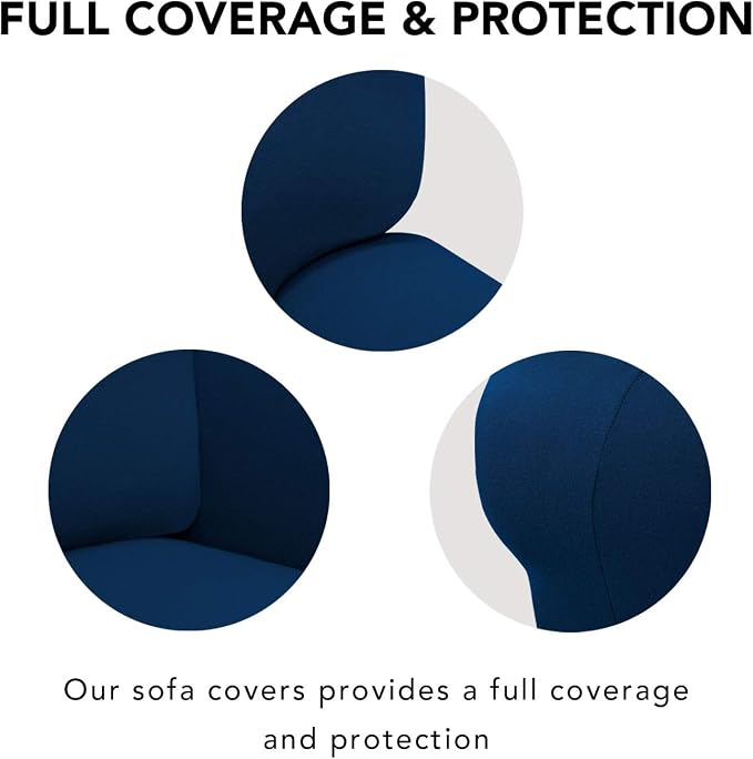 PureFit Super Stretch Chair Covers Fleece Couch Covers - Image 3