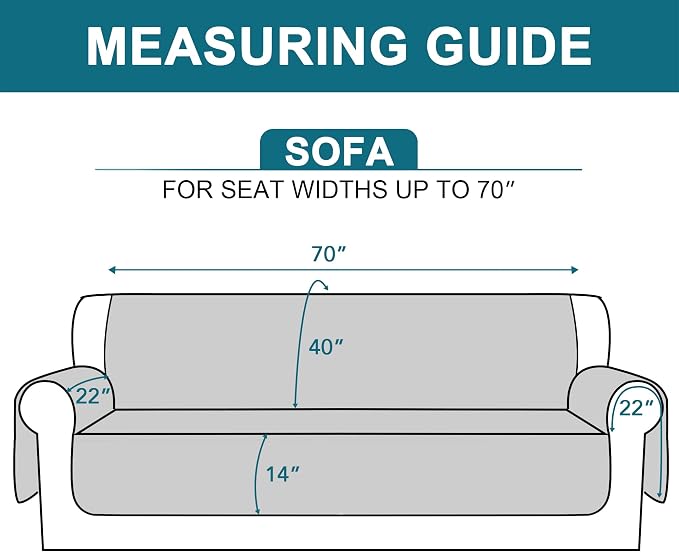 Turquoize 100% Waterproof Sofa Covers Couch Cover - Image 5