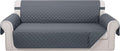 Reversible 4 Seater Sofa Cover 91" Large, Dark Blue | Couch Cover Furniture by LuxshareHome