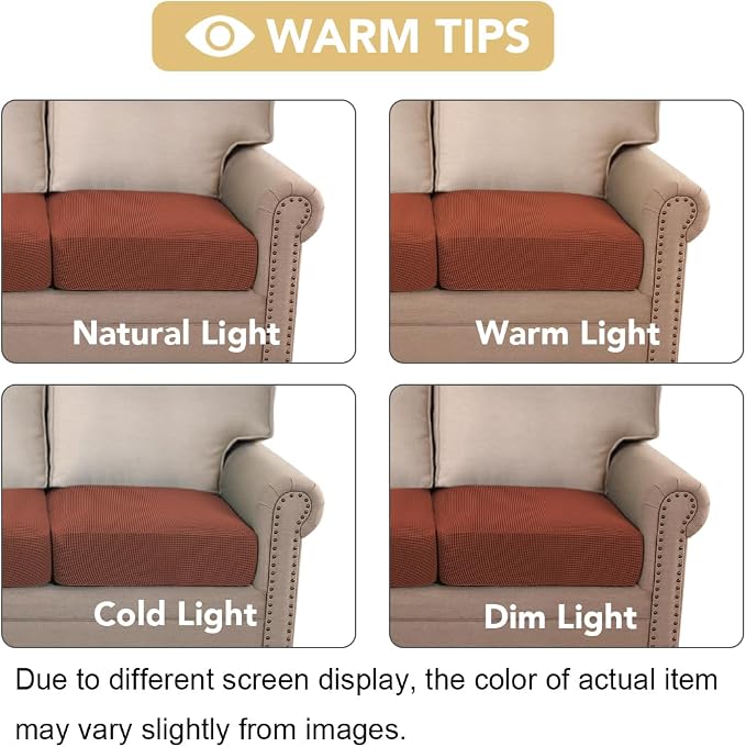 H.VERSAILTEX Super Stretch Individual Seat, Sofa Covers Couch, Cushion Covers - Image 7