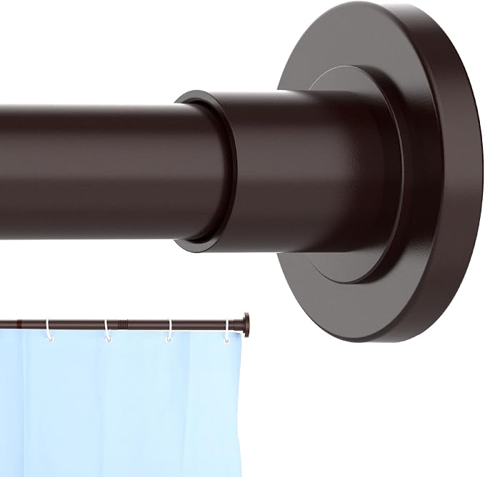 CorkLatta Bronze Shower Curtain Rod 31 to 92 Inch, 1 Inch Diameter Adjustable by CorkLatta