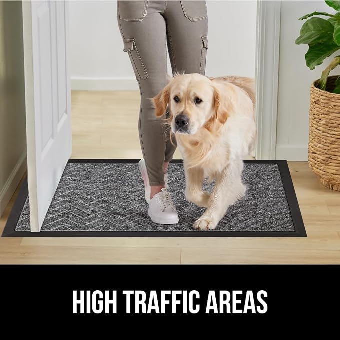 GORILLA GRIP 100% Waterproof All-Season WeatherMAX Doormat, Durable Natural - Image 7