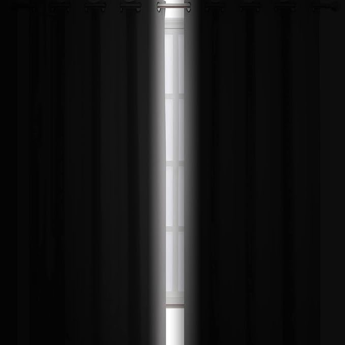 Light Grey Blackout Curtains 34 x 63 Inch Length/Set of 2 Curtain - Image 3