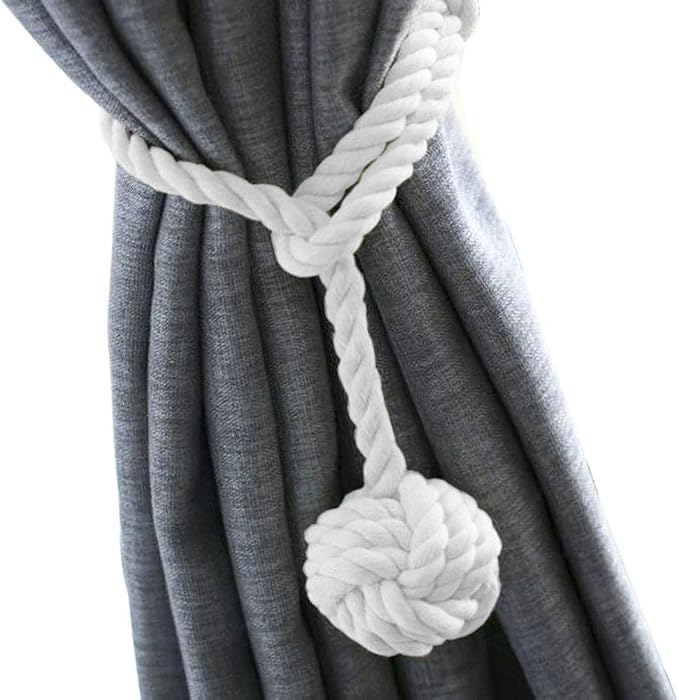 Melaluxe 4 Pack Curtain Tiebacks by Melaluxe
