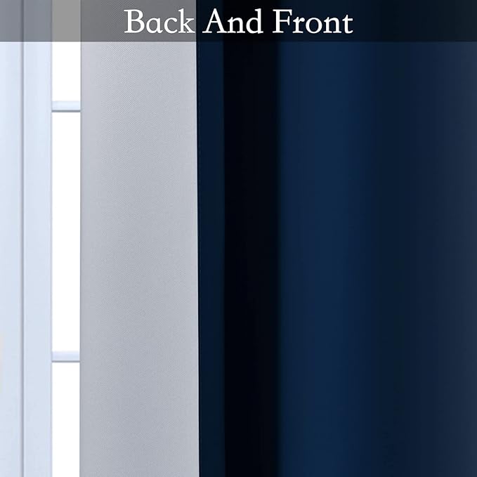 SimpleHome Ombre Room Darkening Curtains 54 inches Length - Image 5