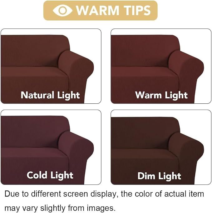 H.VERSAILTEX Stretch Chair Slipcover Sofa Cover Furniture Protector Cover High - Image 3