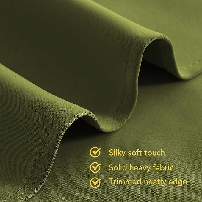 NICETOWN Bedroom Curtain Panels Blackout Draperies, Thermal Insulated Solid - Image 4