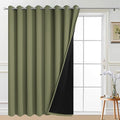 Yakamok 100% Blackout Thermal Insulated Sliding Door Curtains, Noise Reducing by Yakamok