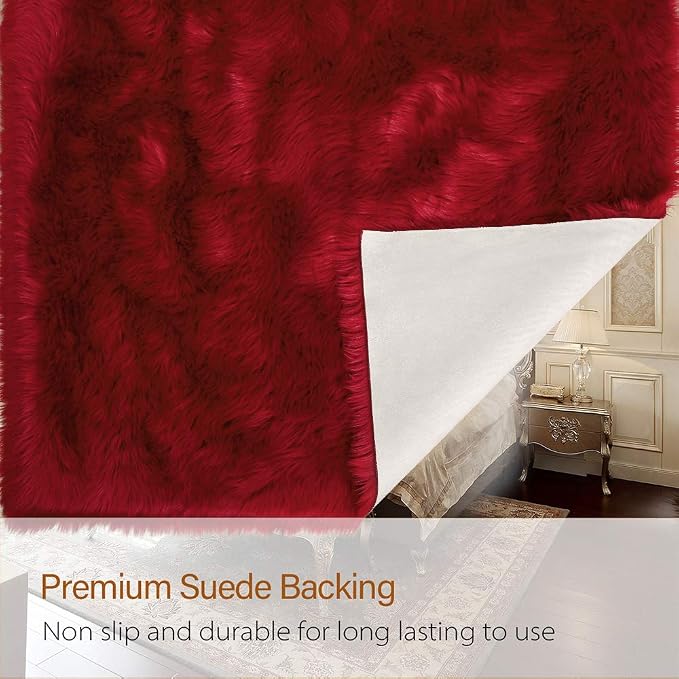 LOCHAS Soft Fluffy Faux Fur Rugs - Image 5