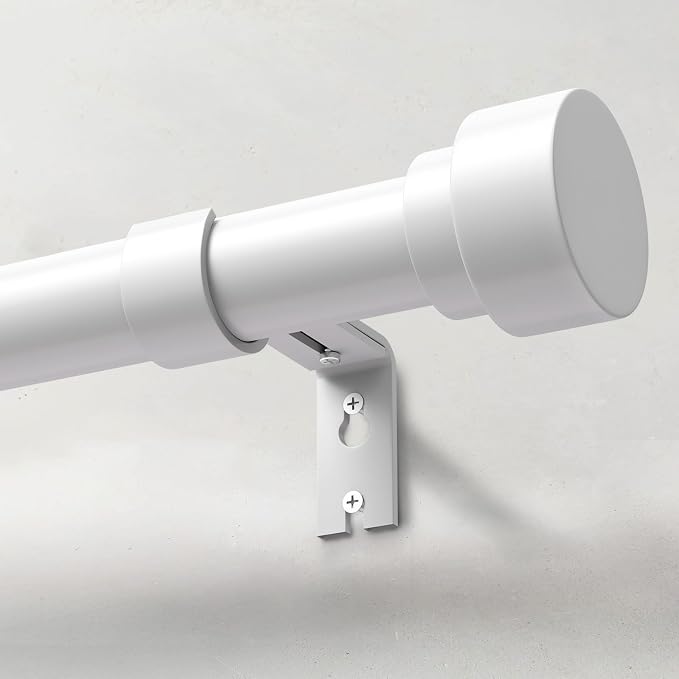 IFELS Heavy Duty Curtain Rods for Windows 72 to 144 Inch, 1 Inch Adjustable by IFELS