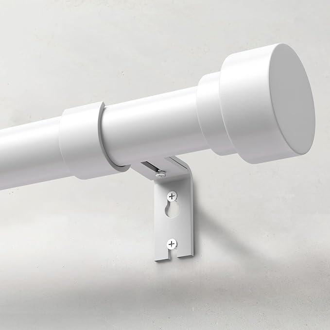 Extra Long Curtain Rods for Windows 32 to 170 Inch, 1 Inch White Heavy Duty by IFELS