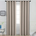 Yakamok Room Darkening Curtains 52x84 inch Length Natural-Living Room | 2 panels by Yakamok