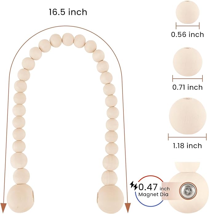 KLOGTSIND Magnetic Curtain Tiebacks, Curtain Holdbacks - Image 3