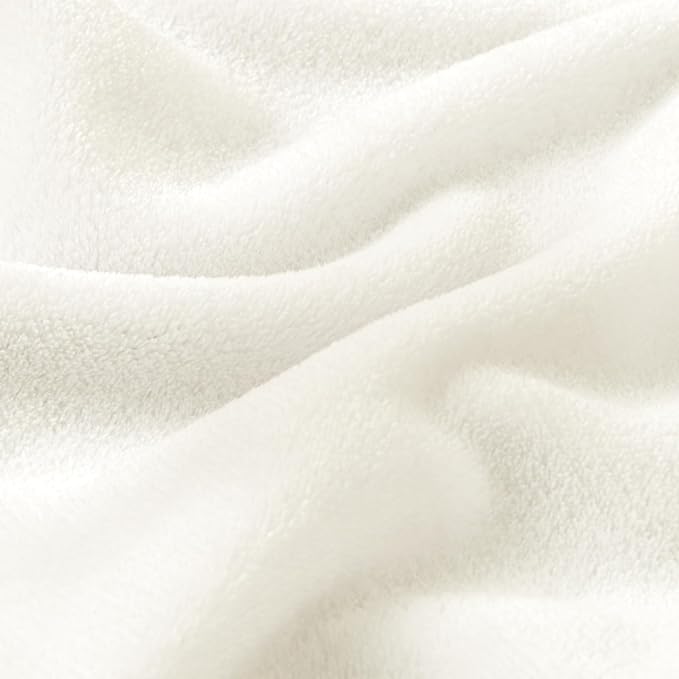 BEDELITE Fleece Blanket Soft Plush Full Bed Blanket Cream 84"x90" | Ultra Soft - Image 5