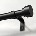 Extra Long Curtain Rods for Windows 32 to 170 Inch, 1 Inch Black Heavy Duty by IFELS