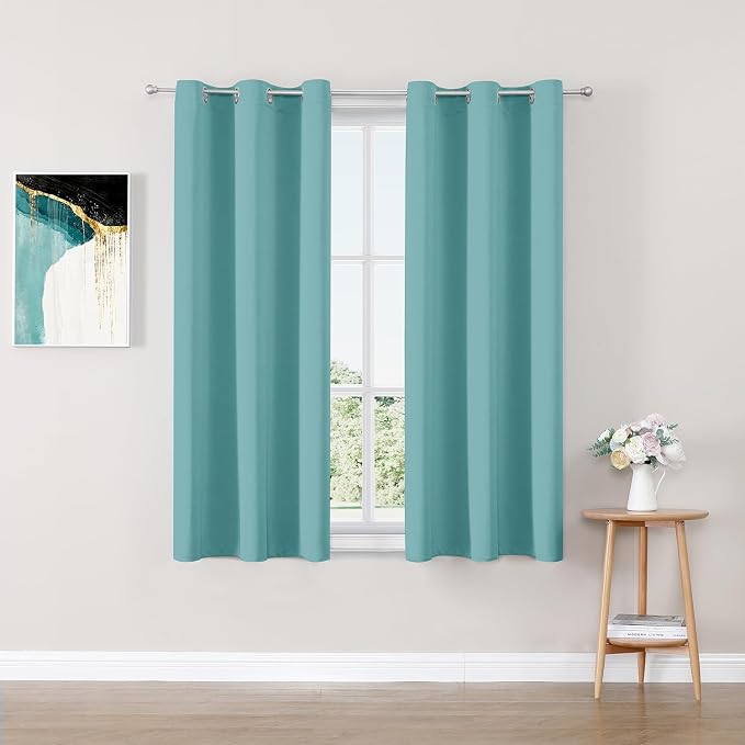 ChrisDowa Blackout Curtains for Bedroom and Living Room 50 Inches Long | 2 by ChrisDowa