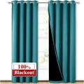NICETOWN 100% Blackout Curtains 84 inches Long, Pair of Energy Smart & Noise by NICETOWN