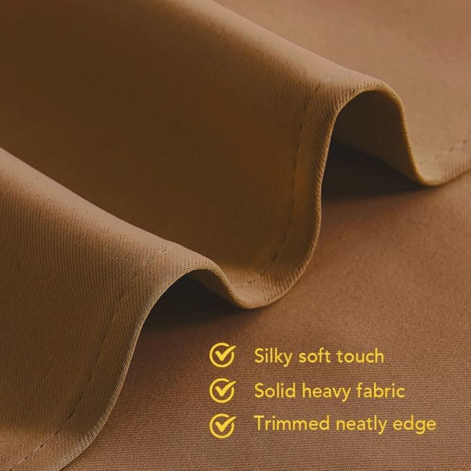 NICETOWN Sleek Blackout Curtains 45 inches Length - Image 3