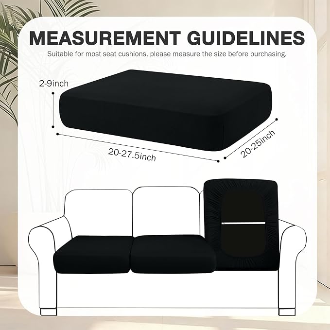 hyha 14Pcs Patio Cushion Covers, Stretch Outdoor Couch Cushion Covers - Image 2