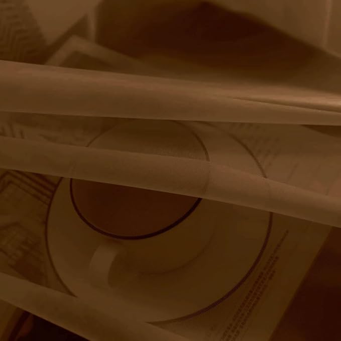 SpaceDresser Sheer Voile Window Treatment Rod Pocket Curtain Panels - Image 7