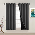 Yakamok 100% Blackout Curtains, 2 Thick Layers Thermal Insulated Total Blackout by Yakamok