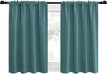 NICETOWN RV Blackout Curtains for Camper Windows, Sea Teal, Kitchen Curtains by NICETOWN