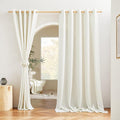 NICETOWN Flax Linen Room Divider Curtains 84 inches Long, Grommet Thick Linen by NICETOWN