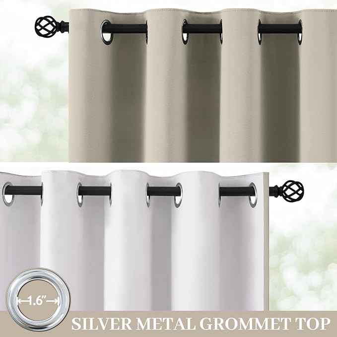 Yakamok Stone Blackout Curtains 84 Inches Long - Image 2