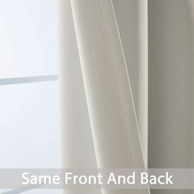 Yakamok Curtains 63 Inch Length Room Darkening Thermal Insulated Soft and - Image 6