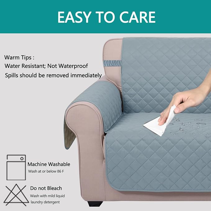 U-NICE HOME Reversible Sofa Cover Couch Cover - Image 5