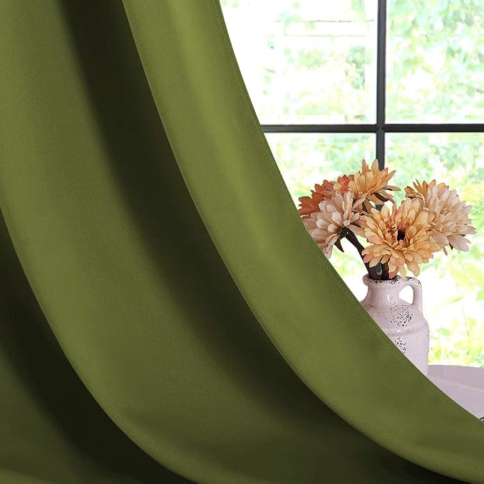 NICETOWN Blackout Window Curtains 60 inch Length 2 Panels, 34 x 60 Inch - Image 4