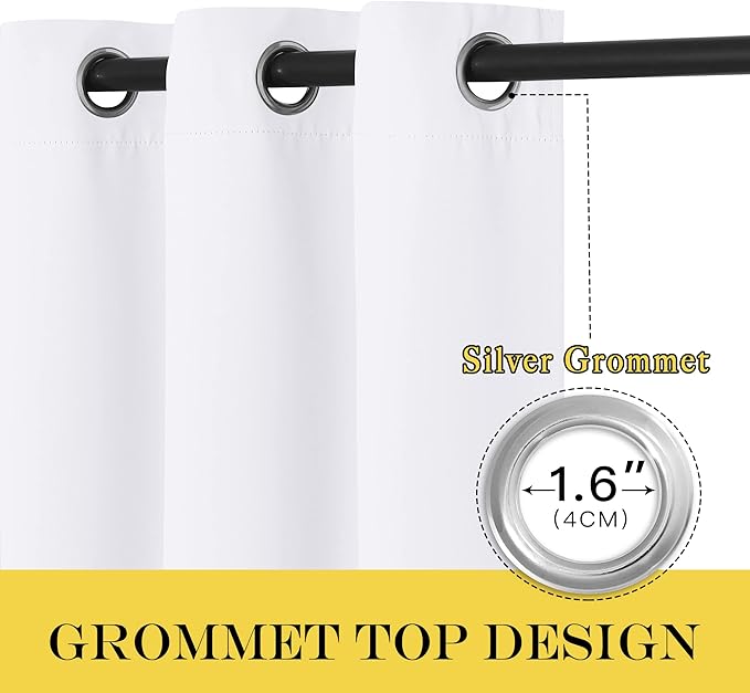 NICETOWN Sliding Door Window Treatment Blackout Patio Door Curtain Panels - Image 6
