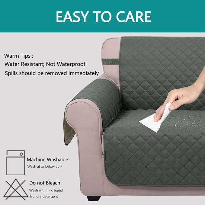 U-NICE HOME Reversible Sofa Cover Couch Cover - Image 5