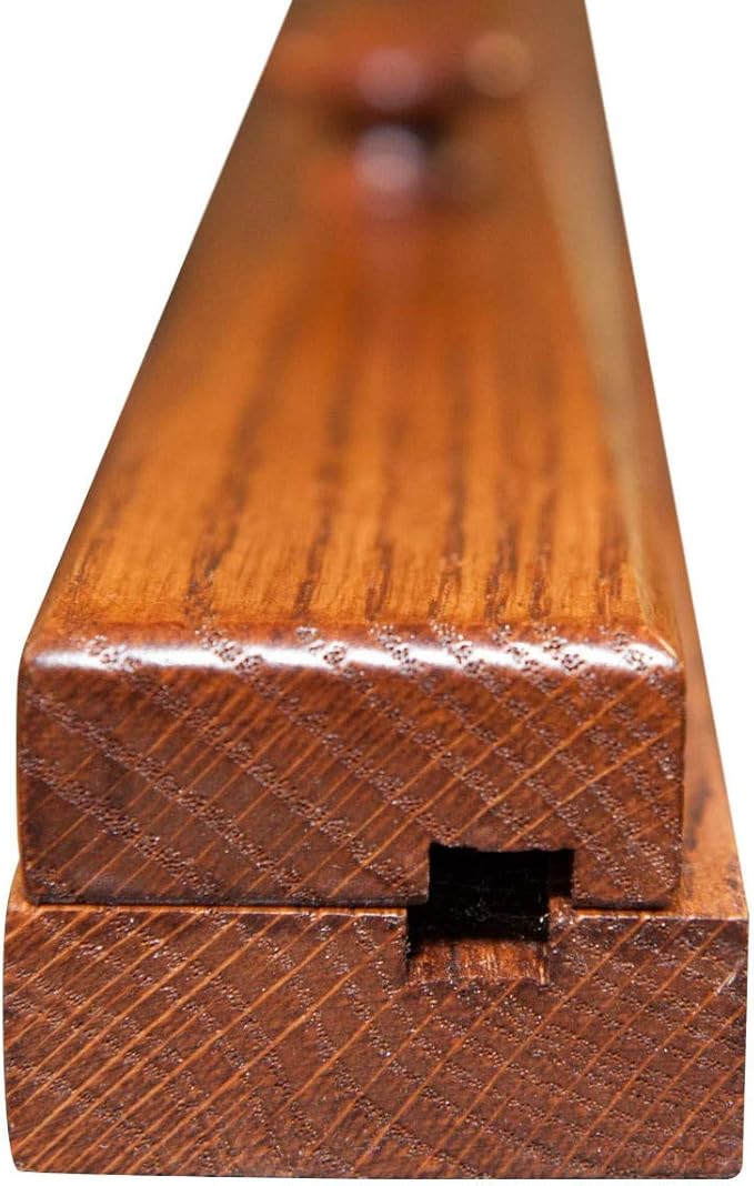 RRD Quilt Hanger for Wall for Display (84") Amish Made Wooden Quilt Rack Wall Mount - Rustic Tapestry Quilt Wall Hangers (Oak Wood, Michaels Stain)
