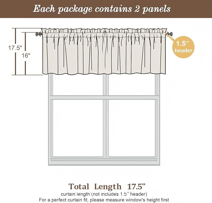 Chyhomenyc Black Blackout Valances - Image 3