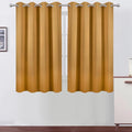 LEMOMO Blackout Curtains 66 x 54 Inch Long Mustard Yellow Curtains Set of 2 by Lemomo