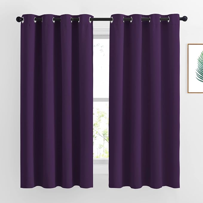 NICETOWN Blackout Curtains for Bedroom, Grommet Top Room Darkening Thermal by NICETOWN