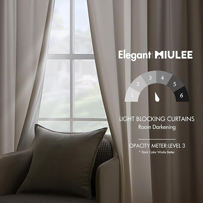 MIULEE Velvet Curtains 108 inches - Image 5