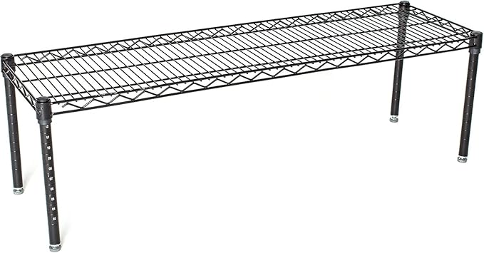 Omega Products Corporation 12" Deep x 36" Wide x 20" High Black Mobile Dunnage Rack