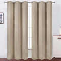 LEMOMO Khaki Thermal Blackout Curtains/38 x 84 Inch/Set of 2 Panels Room by Lemomo